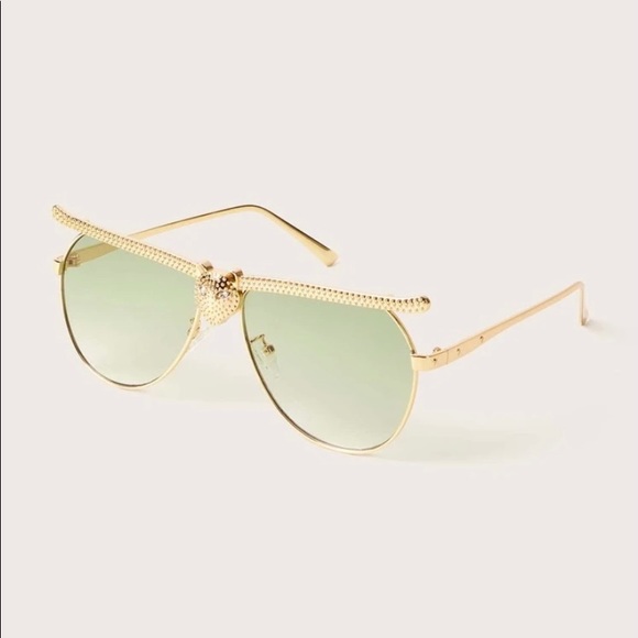 Leopard Decor Frame Sunglasses - Picture 3 of 4